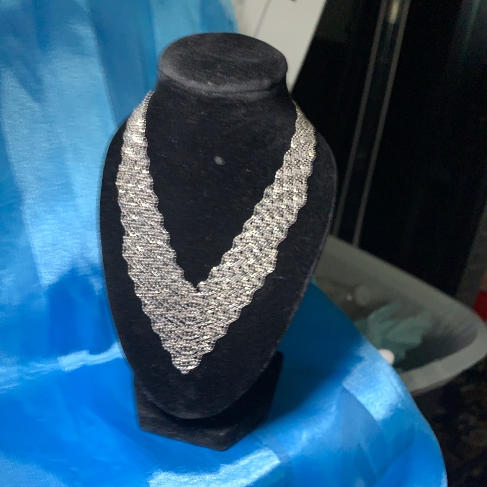 Exquisite lace sterling silver necklace
